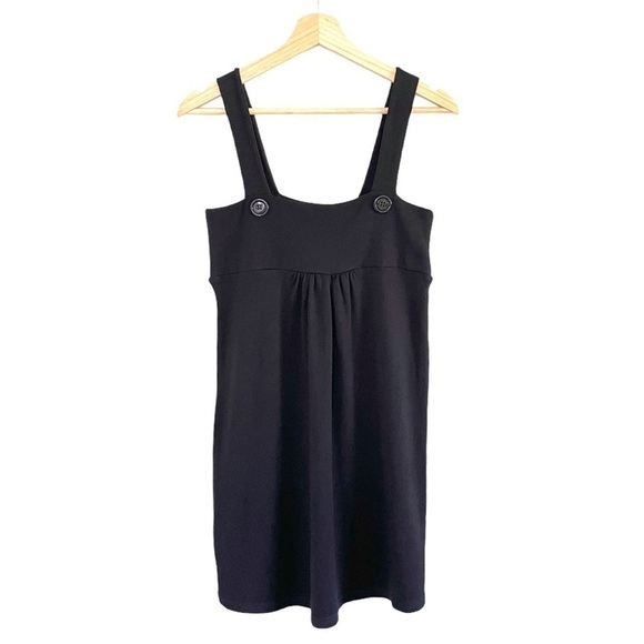 NWT 525 America Pinafore Knit Jumper Mini Apron Dress Black Small - Picture 1 of 11